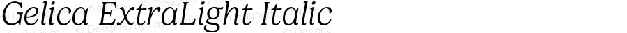 Gelica-ExtraLightItalic