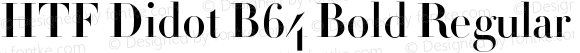 HTF Didot B64 Bold Regular