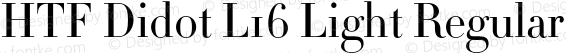 HTF Didot L16 Light Regular