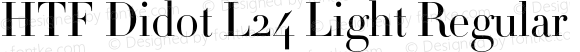 HTF Didot L24 Light Regular