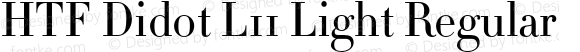 HTF Didot L11 Light Regular