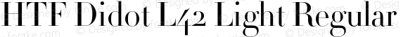 HTF Didot L42 Light Regular