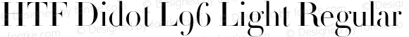 HTF Didot L96 Light Regular