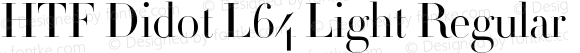 HTF Didot L64 Light Regular