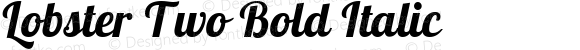 Lobster Two Bold Italic