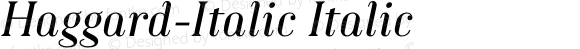 Haggard-Italic Italic