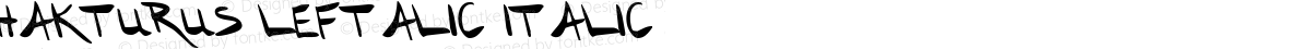 Hakturus Leftalic Italic