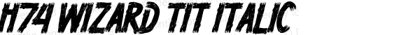 H74 Wizard Tit Italic