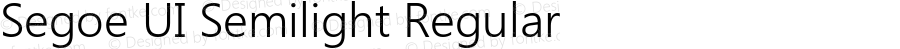 Segoe UI Semilight Regular Version 5.12