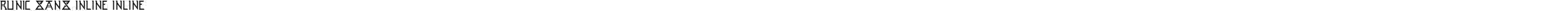 Runic Sans Inline Inline