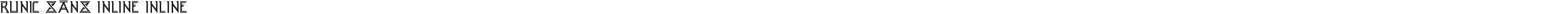 Runic Sans Inline Inline