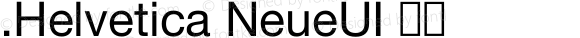 .Helvetica NeueUI Italic