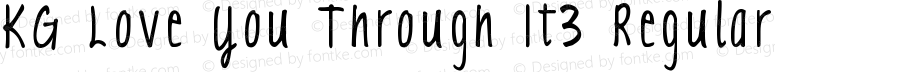 KG Love You Through It3 Regular Version 1.000 2011 initial release