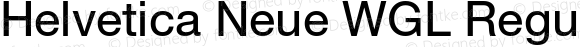 Helvetica Neue WGL Regular