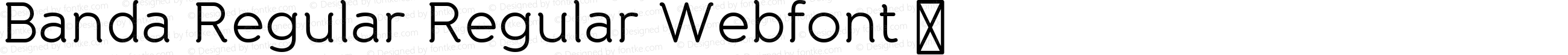 Banda Regular Regular Webfont 