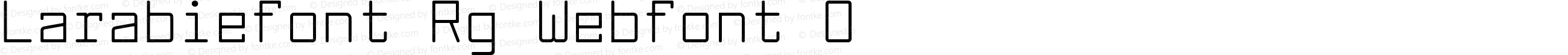 Larabiefont Rg Webfont 