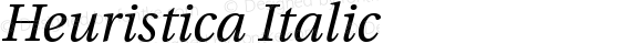 Heuristica Italic