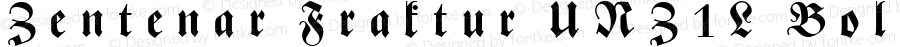 Zentenar Fraktur UNZ1L Bold Italic