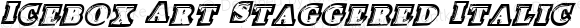 Icebox Art Staggered Italic Italic 001.000