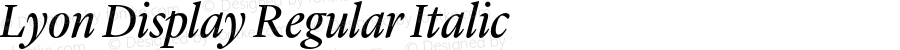 LyonDisplay-RegularItalic