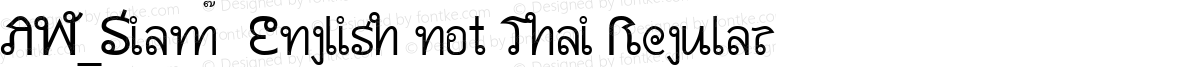 AW_Siam  English not Thai Regular