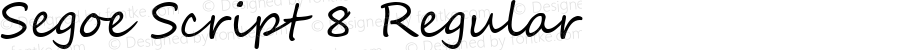 Segoe Script 8 Regular