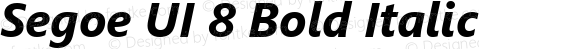Segoe UI 8 Bold Italic