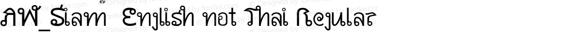 AW_Siam  English not Thai Regular