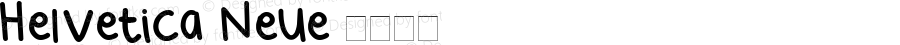 Helvetica Neue 超细斜体