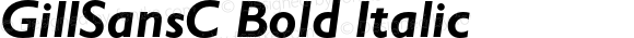 GillSansC Bold Italic