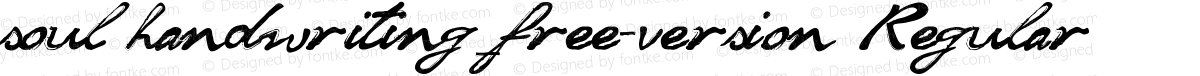 soul handwriting_free-version Regular