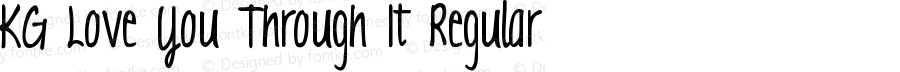 KG Love You Through It Regular Version 1.001 2012