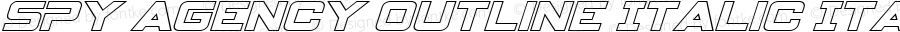 Spy Agency Outline Italic