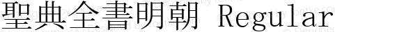 聖典全書明朝 Regular