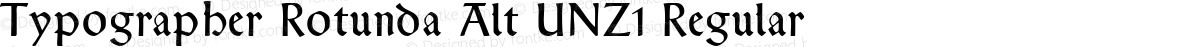 Typographer Rotunda Alt UNZ1 Regular