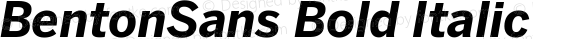 BentonSans Bold Italic