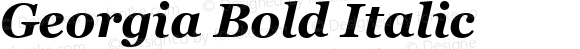 Georgia Bold Italic