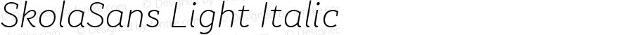 SkolaSans Light Italic