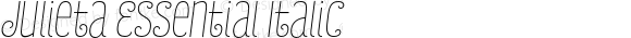 Julieta Essential Italic