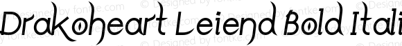 Drakoheart Leiend Bold Italic