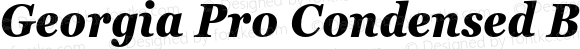 Georgia Pro Condensed Bold Italic