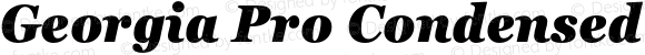 Georgia Pro Cond Black Italic