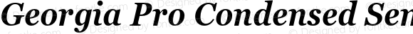 Georgia Pro Cond SemiBold Italic