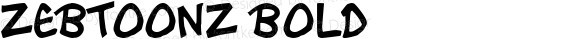 Zebtoonz Bold Macromedia Fontographer 4.1 11/10/98