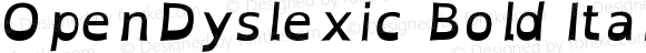 OpenDyslexic Bold Italic