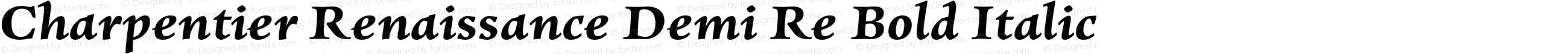 Charpentier Renaissance Demi Re Bold Italic