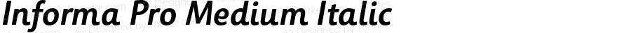 Informa Pro Medium Italic