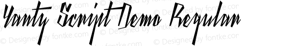 Yanty Script Demo Regular