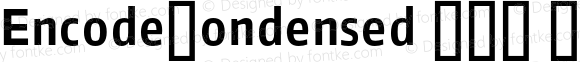 EncodeCondensed 600 SemiBold Regular