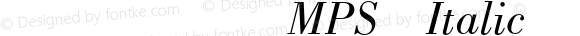 方正科技符号MPS Italic